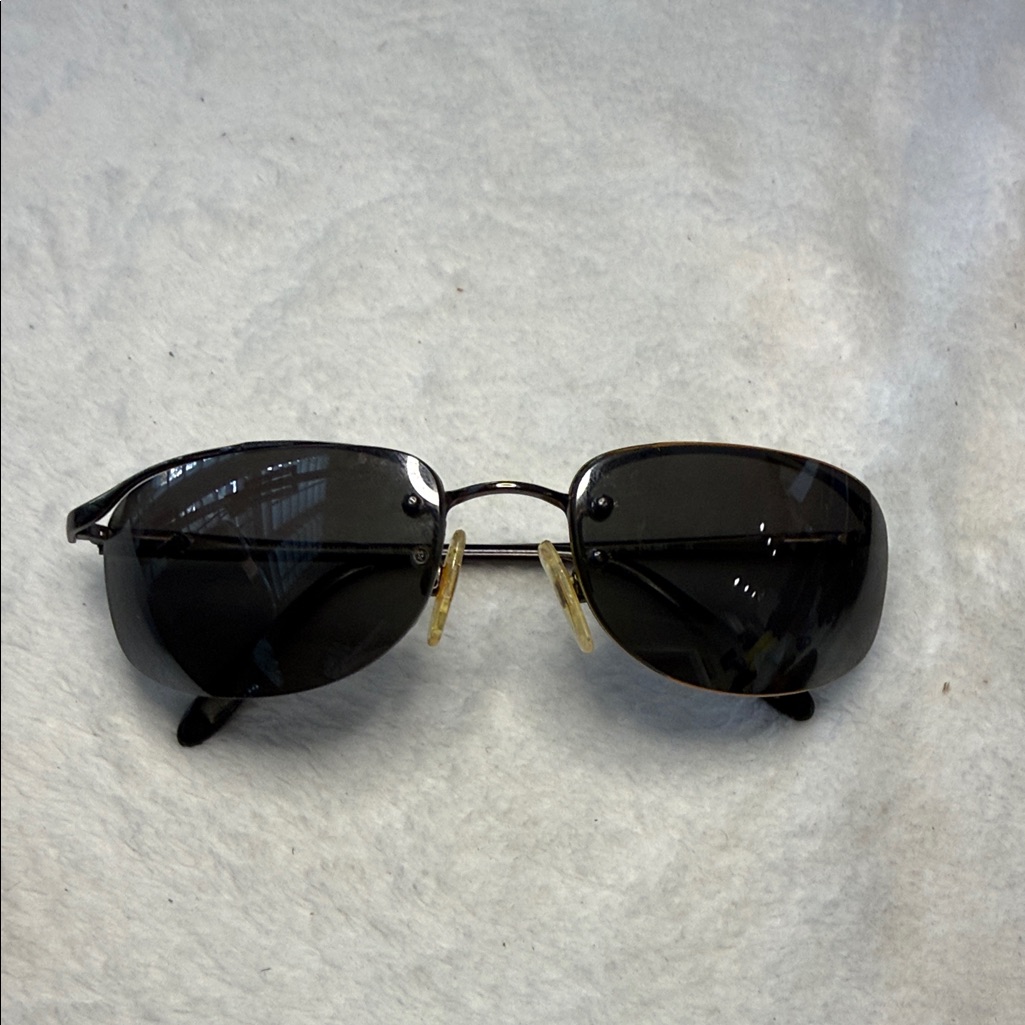 Maui Jim Mj-119-02 Wrap Rimless Designer Sunglasses
